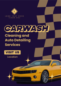 Carwash Cleaning Service Flyer