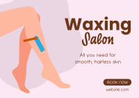 Waxing Salon Postcard