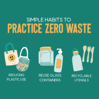 Simple Habits to Zero Waste Instagram Post