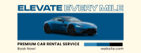 Premium Car Rental Facebook Cover Image Preview