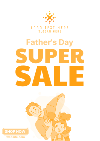 Tie My Hair Dad Sale Poster