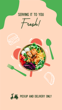 Fresh Vegan Bowl Facebook Story