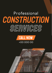 Professional Home Construction Poster