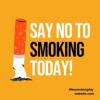 No To Smoking Today Instagram Post Image Preview