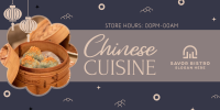 Oriental Cuisine Twitter Post