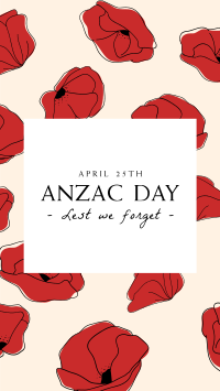 Anzac Day Pattern Facebook Story Image Preview