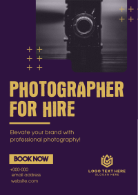 Photographer for Hire Flyer