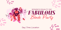 We Are Women Block Party Twitter Post