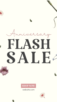 Anniversary Flash Sale Facebook Story