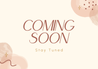 Minimalist Coming Soon Postcard