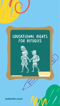Refugees Education Rights Instagram Story