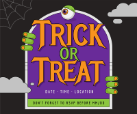 Halloween Trick or Treat Facebook Post