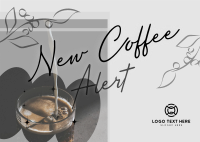 Brand New Coffee Flavor Postcard