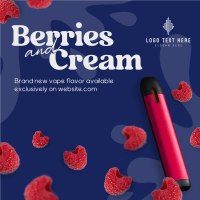 Berries and Cream Instagram Post