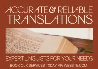 Modern Translation Services Postcard