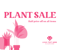 Quirky Plant Sale Facebook Post Design