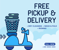 Laundry Pickup and Delivery Facebook Post