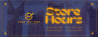 Sophisticated Shop Hours Facebook Cover