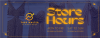 Sophisticated Shop Hours Facebook Cover Image Preview