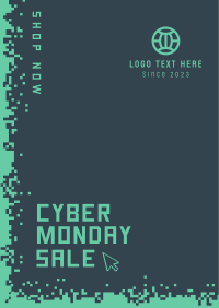 Cyber Monday Pixels Flyer