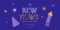 New Year Countdown Party Twitter Post