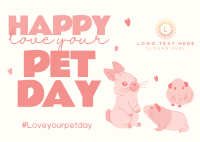 Happy Pet Day Postcard