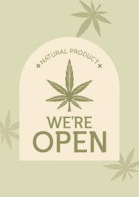 Open Medical Marijuana Poster