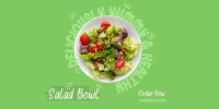 Vegan Salad Bowl Twitter Post