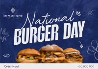 National Burger Day Postcard Image Preview