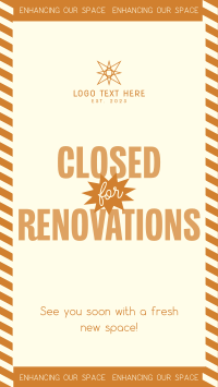 Minimalist Closed for Renovations Video