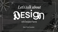 Minimalist Design Seminar Facebook Event Cover