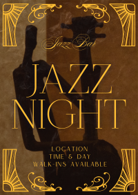 Art Nouveau Jazz Day Flyer