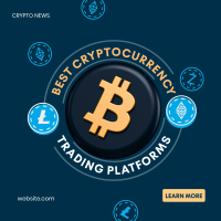 Cryptocurrency Trading Platforms Instagram Post
