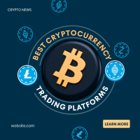 Cryptocurrency Trading Platforms Instagram Post Image Preview