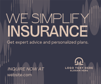 Abstract Simple Insurance Facebook Post