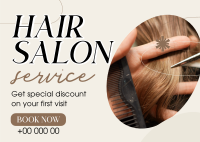 Professional Hairstylists Postcard Design