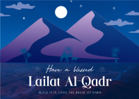 Blessed Lailat al-Qadr Postcard