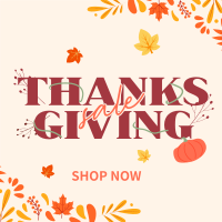 Thanksgiving Autumn Sale Linkedin Post Design