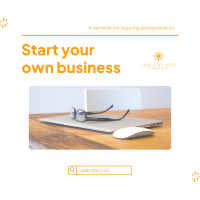 Start Your Business Linkedin Post Design