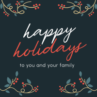 Holiday Season Greeting Instagram Post Design
