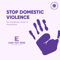 Stop Domestic Violence Instagram Post Design