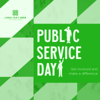 Minimalist Public Service Day Reminder Instagram Post Design