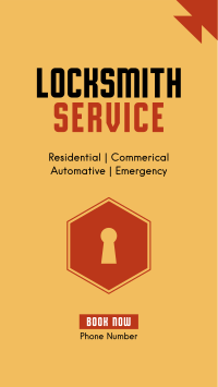 Locksmith Services Facebook Story Design