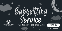 Cute Babysitting Services Twitter Post