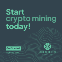 Crypto Mining Linkedin Post Design