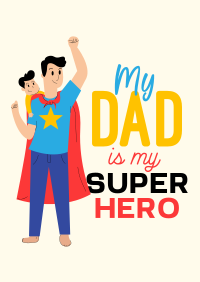 Superhero Dad Poster