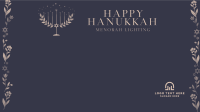 Happy Menorah  Zoom Background