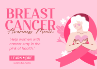 Fighting Breast Cancer Postcard