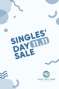 11.11 Singles' Sale Pinterest Pin