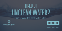 Water Filtration Twitter Post